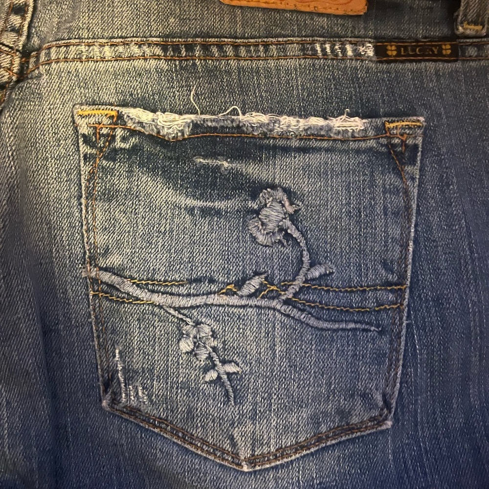 Vintage lucky brand dungarees Y2K